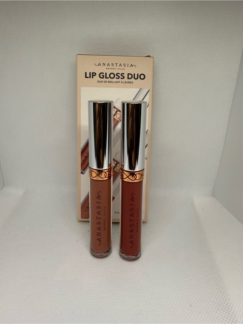 Anastasia Beverly Hills High Shine Lip Gloss Duo Warm Bronze & Toffee NEW